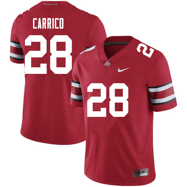 Men #28 Reid Carrico Ohio State Buckeyes College Football Jerseys Sale-Red